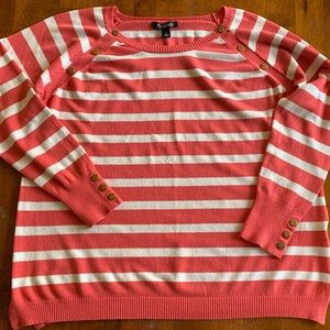 ROZ & ALI Striped Sweater